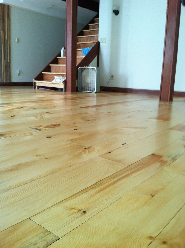 DIY Pine Plank Flooring
 Wide Plank Floor DIY Rough Cut to Tongue and Groove 10