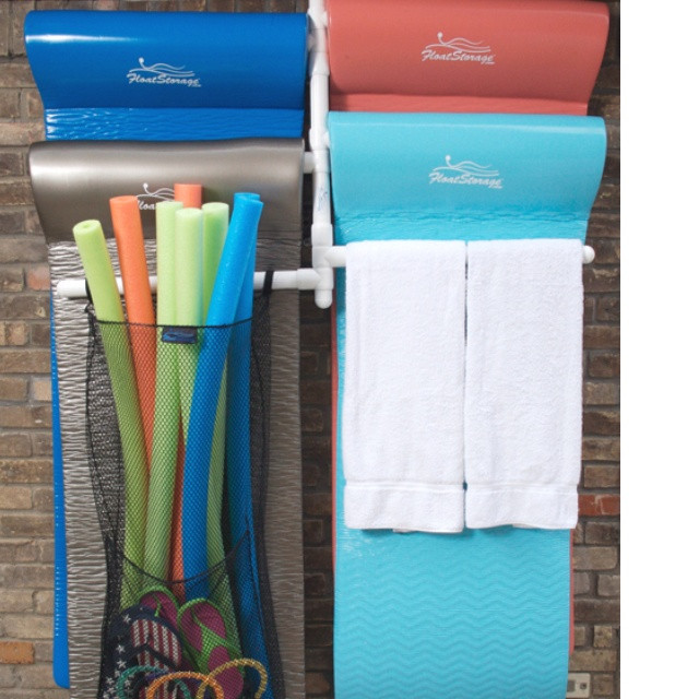 DIY Pool Float Organizer
 Pool Organization DIY Pool Float Rack