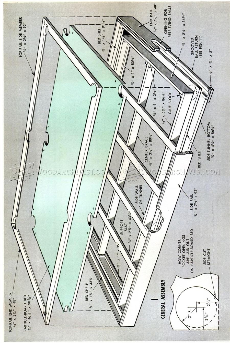 DIY Pool Table Plans
 DIY Pool Table • WoodArchivist