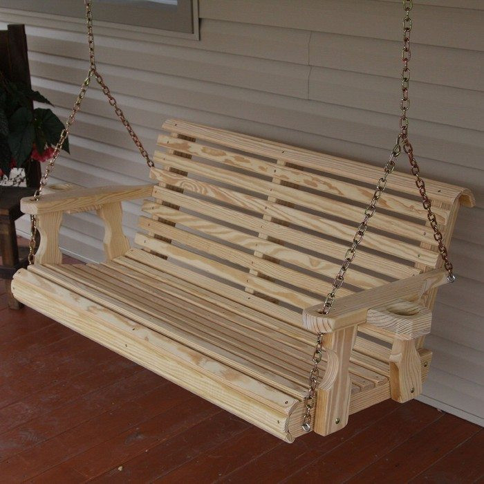 DIY Porch Swing Plans
 Build a wood porch swing with cup holders