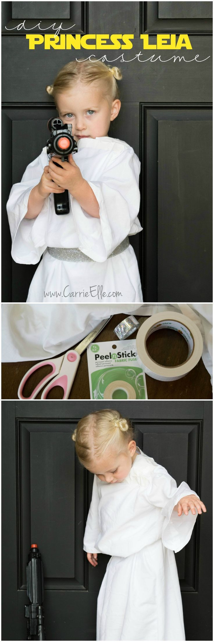 DIY Princess Leia Costume
 No Sew DIY Princess Leia Costume for Kids