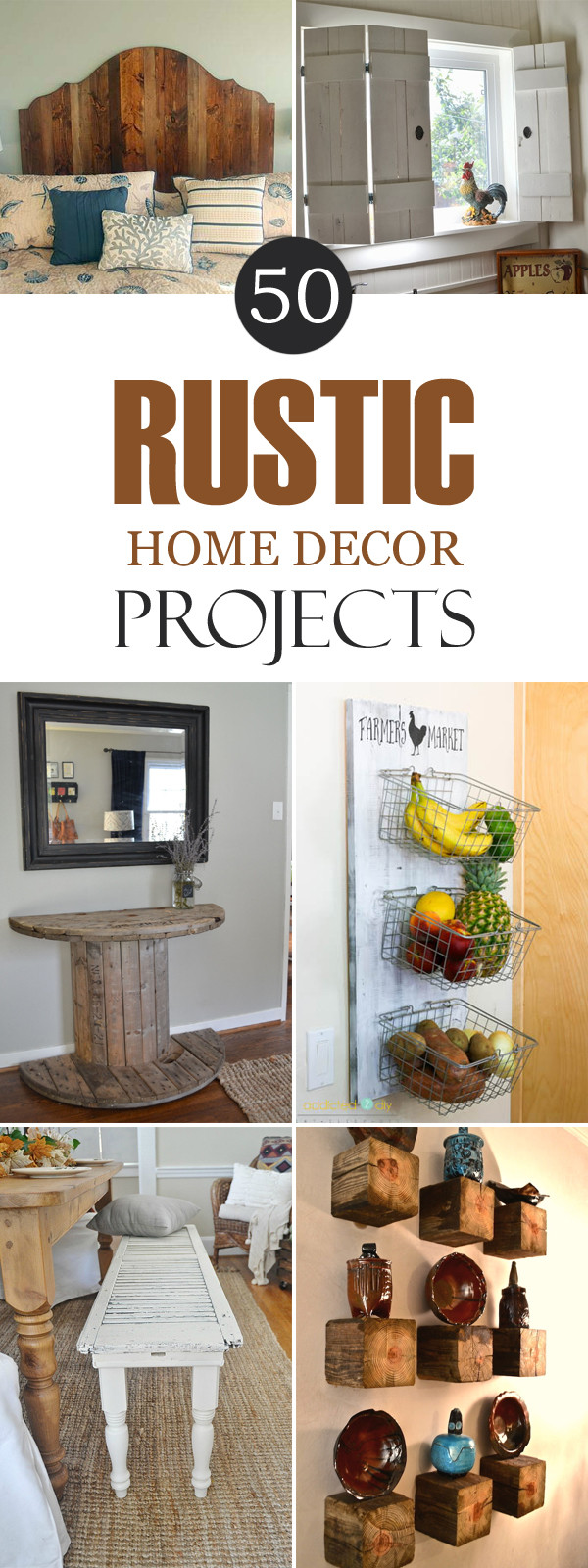 DIY Project Home Decor
 50 Rustic DIY Home Decor Projects