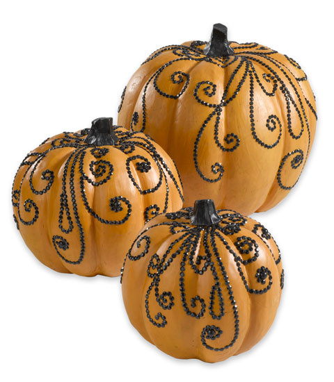 DIY Pumpkin Decorations
 DIY Halloween Decor Sequined Pumpkins