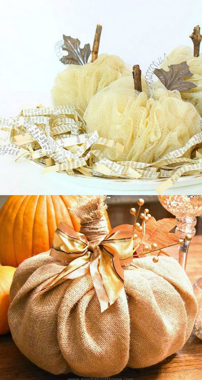 DIY Pumpkin Decorations
 20 Easy & Grogeous DIY Pumpkin Decorations Mostly Free 