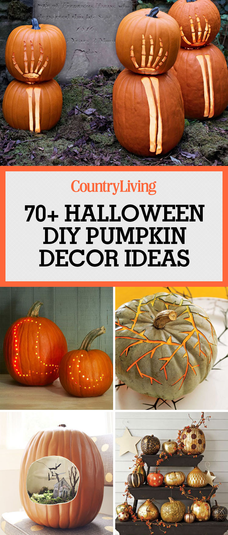 DIY Pumpkin Decorations
 83 Cool Pumpkin Decorating Ideas Easy Halloween Pumpkin