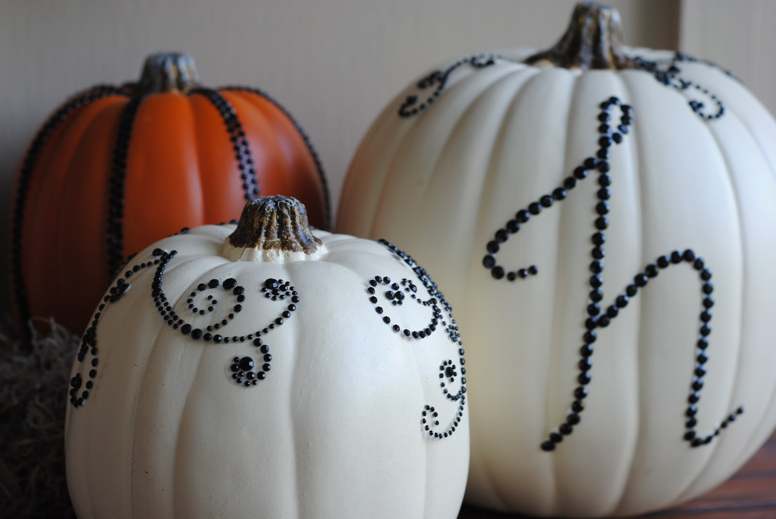 DIY Pumpkin Decorations
 DIY Halloween Decor Sequined Pumpkins