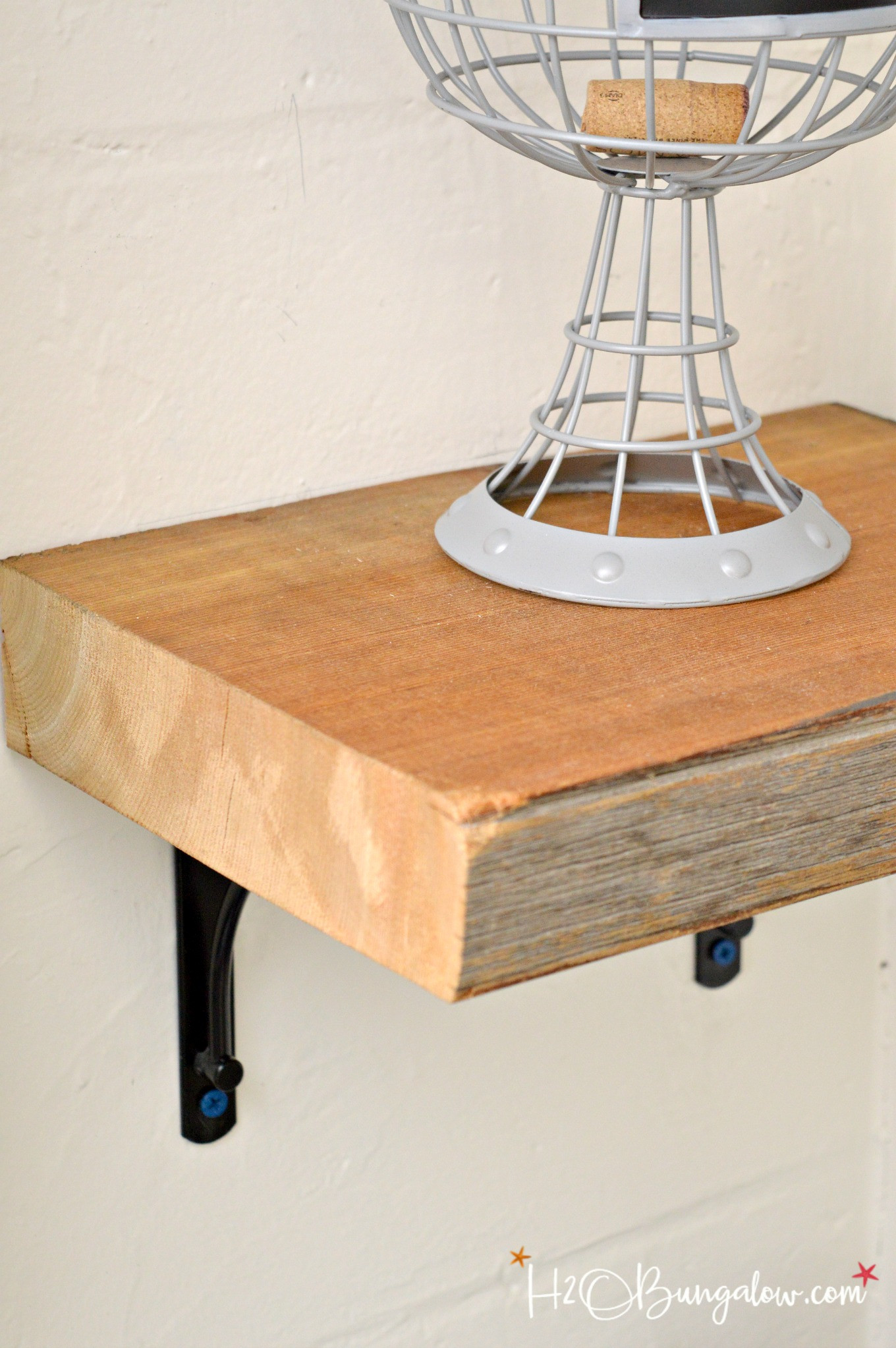 DIY Reclaimed Wood Shelves
 DIY Reclaimed Wood Kitchen Shelves H2OBungalow