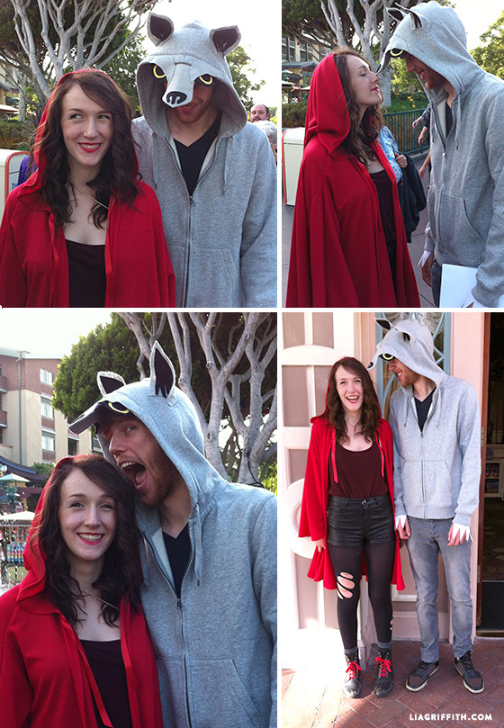 DIY Red Riding Hood Costume For Adults
 Homemade Halloween Costumes No sew Wolf shirt