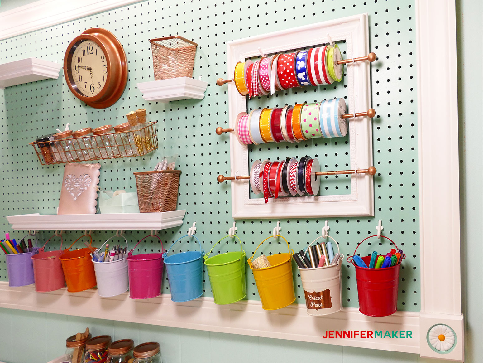 DIY Ribbon Organizer
 DIY Ribbon Organizer Frame Pretty and Functional