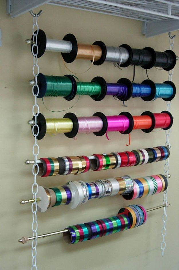 DIY Ribbon Organizer
 26 Craft Room Ideas Every Crafter Would Love