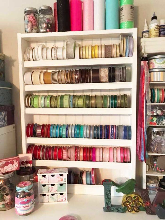 DIY Ribbon Organizer
 DIY Ribbon Storage Organizers Racks & Shelves Jennifer