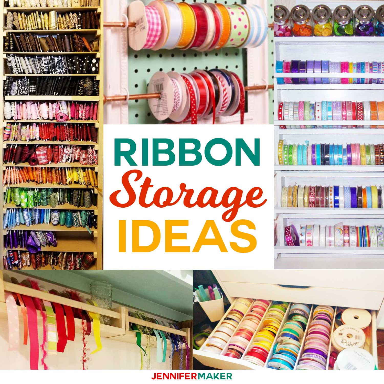 DIY Ribbon Organizer
 DIY Ribbon Storage Organizers Racks & Shelves Jennifer