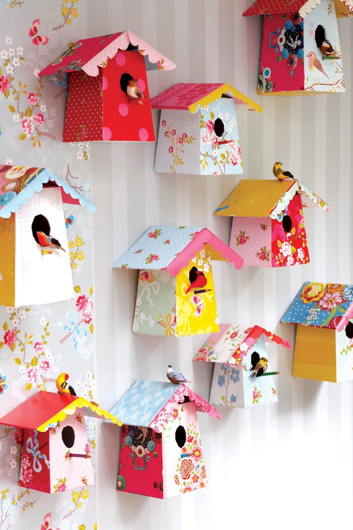 DIY Room Decor With Paper
 kids decor diy paper birdhouse