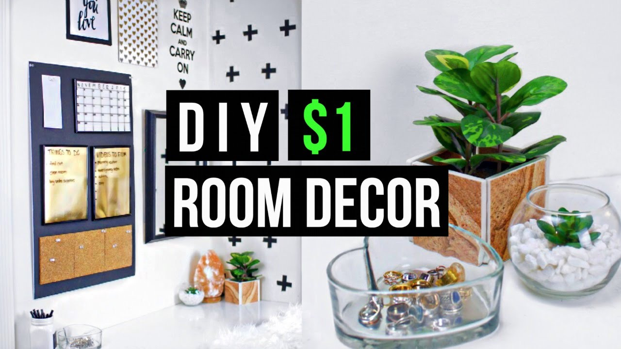 DIY Room Decoration Pinterest
 DIY $1 ROOM DECOR 2015 Tumblr Pinterest Inspired