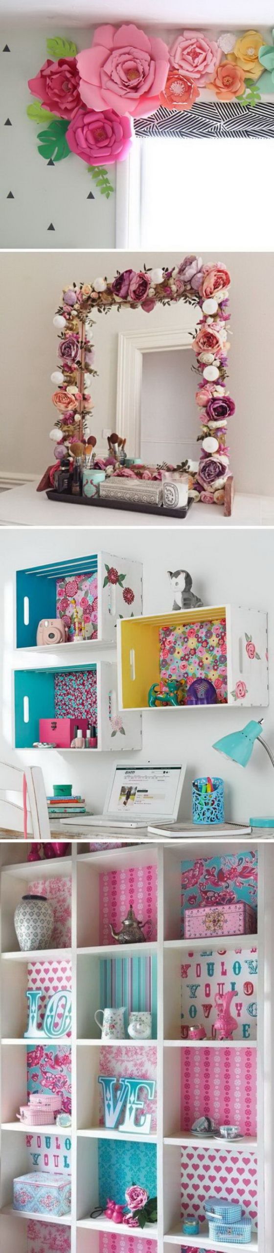 DIY Room Decorations For Girls
 20 Awesome DIY Projects To Decorate A Girl s Bedroom Hative