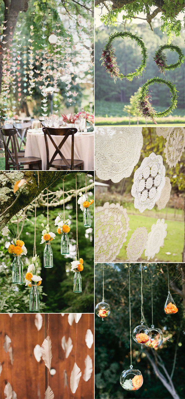 DIY Rustic Wedding Decorations
 Beautiful and Stylish Wedding Hanging Decorations