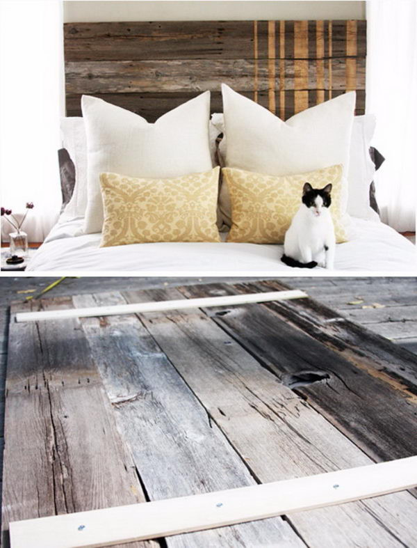 DIY Rustic Wood Headboard
 30 Rustic Wood Headboard DIY Ideas Hative