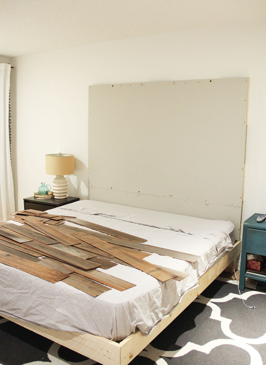 DIY Rustic Wood Headboard
 How to make a DIY Wooden Headboard Fresh Crush