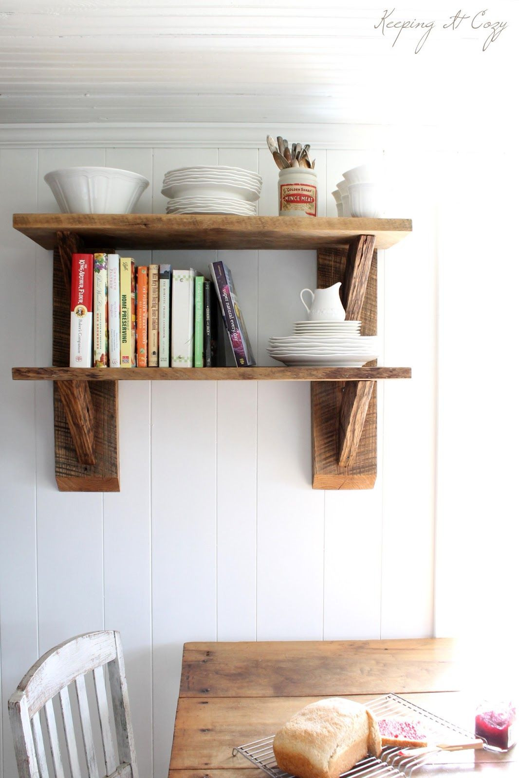 DIY Rustic Wood Shelves
 60 Ways To Make DIY Shelves A Part Your Home s Décor