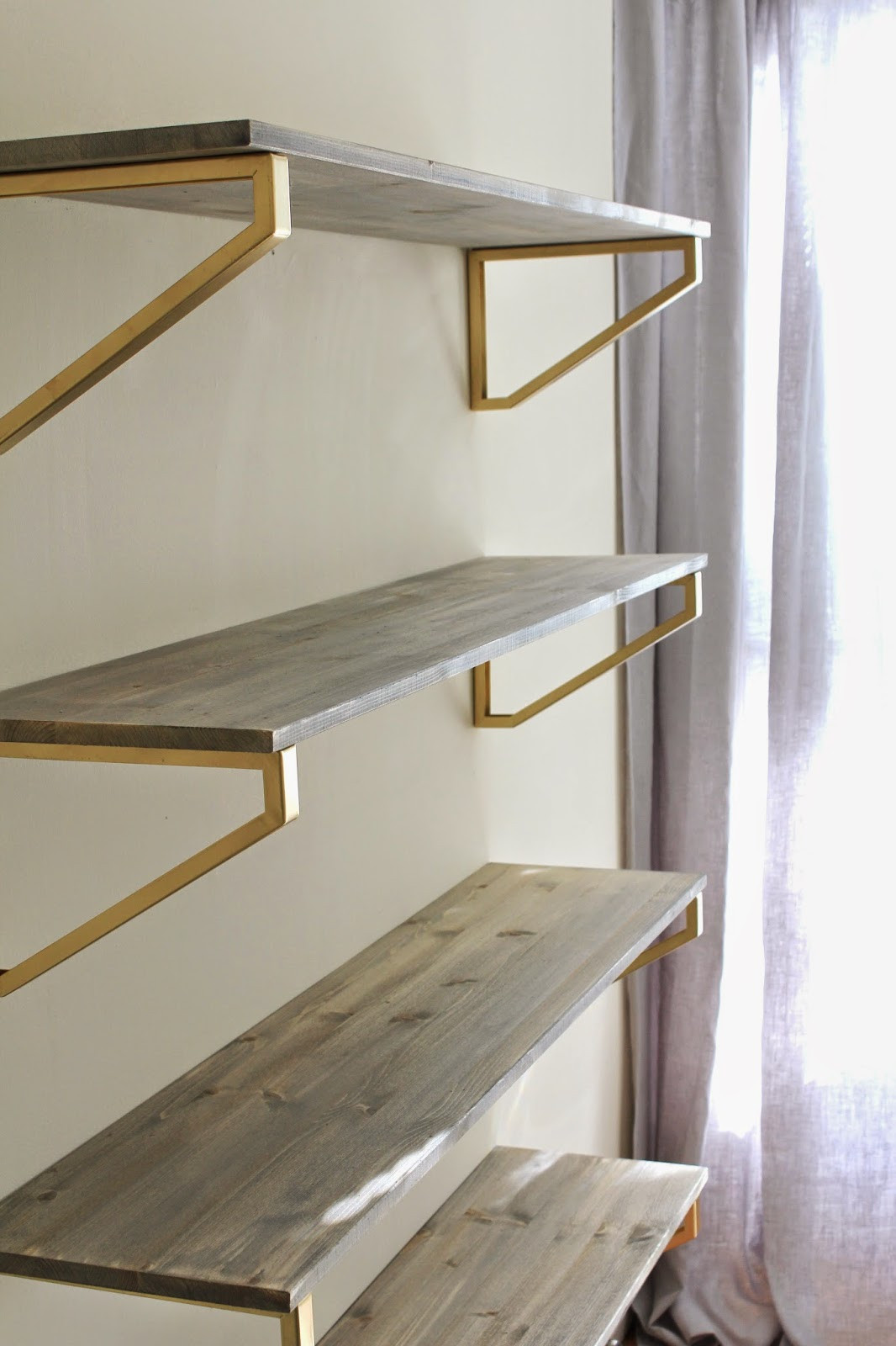 DIY Rustic Wood Shelves
 Cup Half Full Rustic Wood Shelf DIY