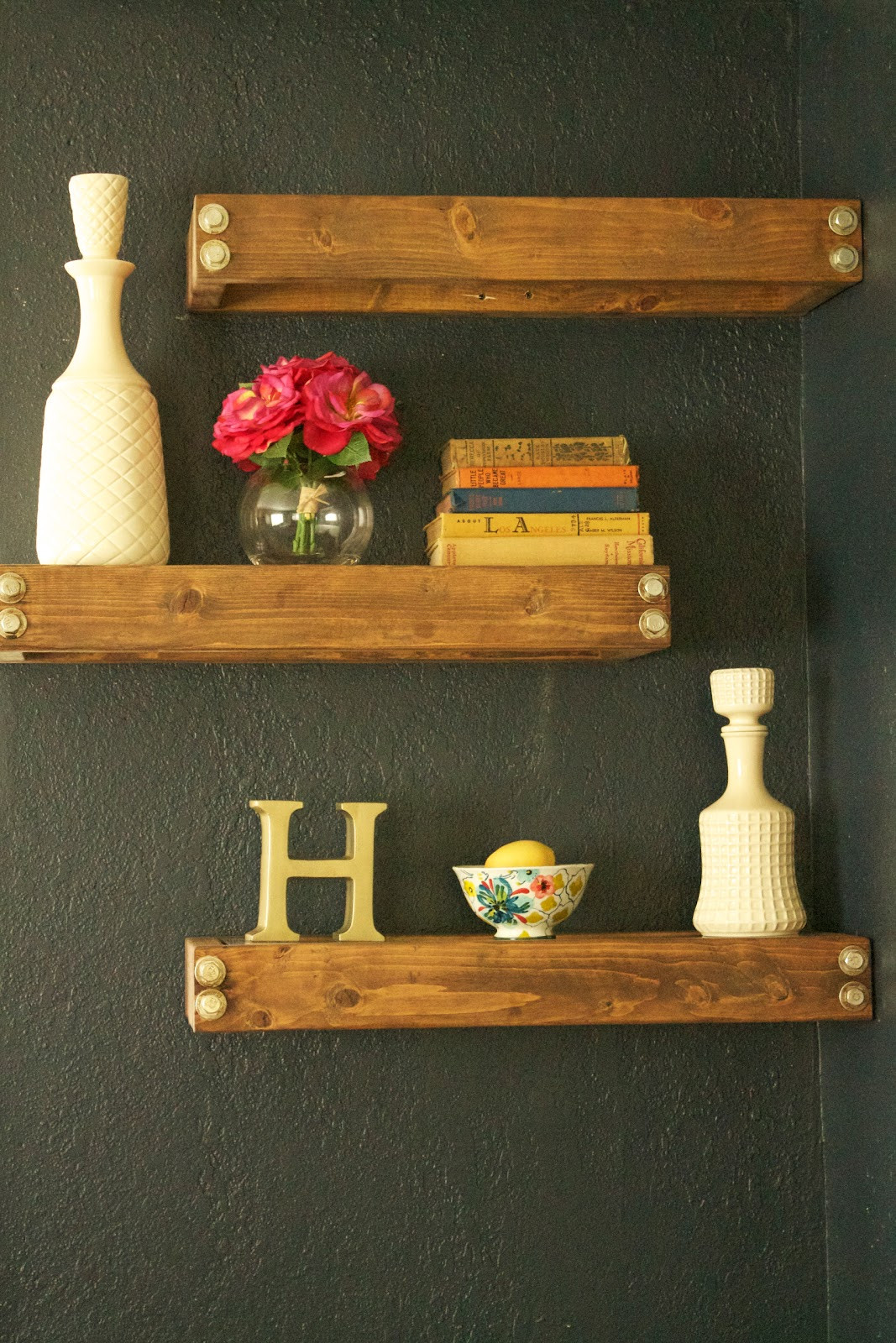 DIY Rustic Wood Shelves
 The Haringsma House Why Buy DIY Rustic Industrial