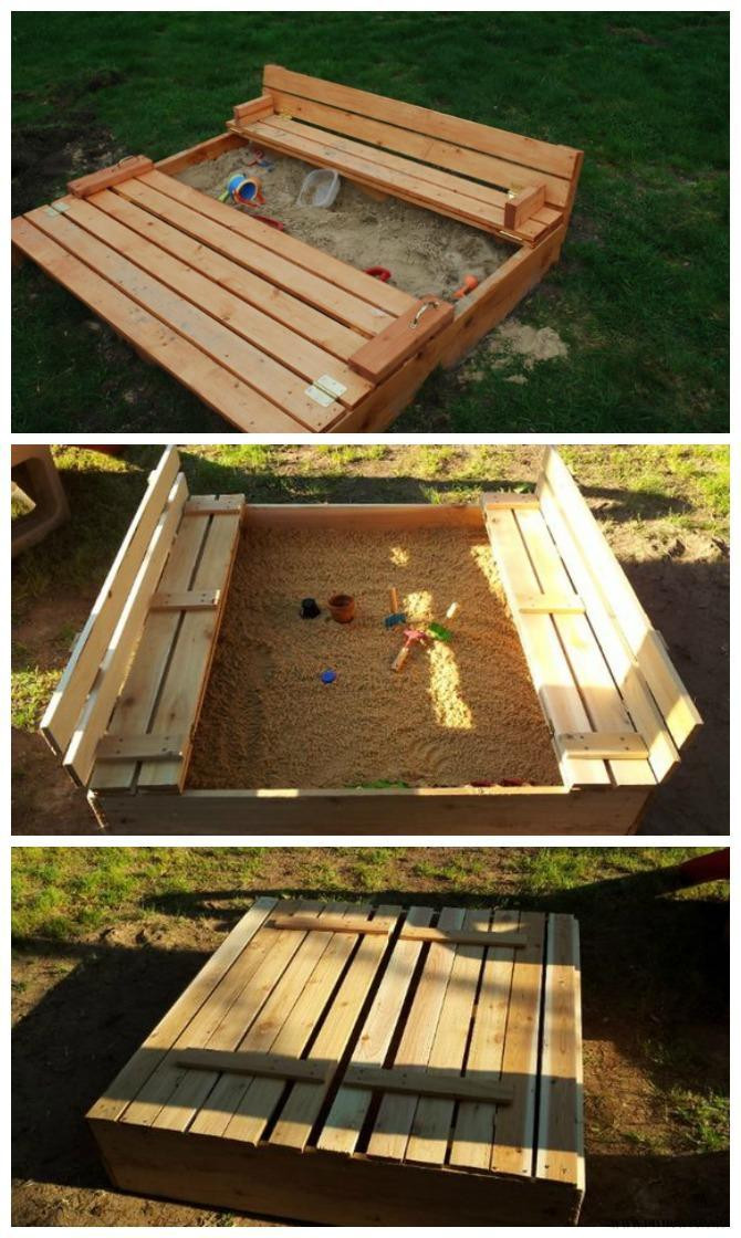 DIY Sandbox Cover
 DIY Sandbox Projects Picture Instructions