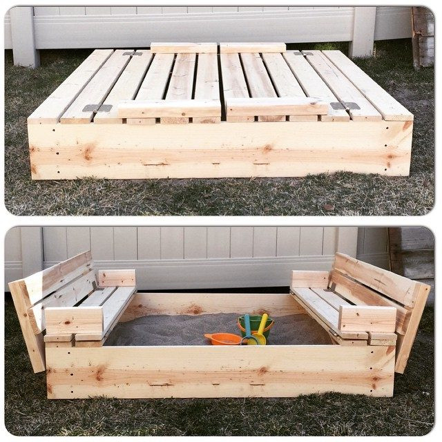 DIY Sandbox Cover
 35 DIY Sandboxes Ideas Your Kids Will Love