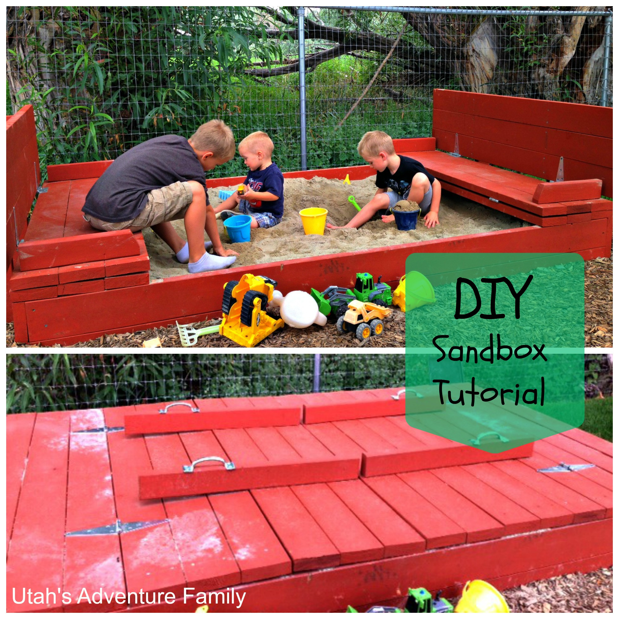 DIY Sandbox With Lid
 Build Your Own Sandbox