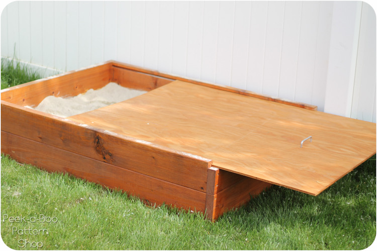 DIY Sandbox With Lid
 DIY Sandbox with Lid Peek a Boo Pages Patterns Fabric