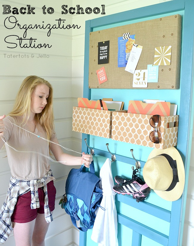 DIY School Organization
 Back to School Organizing