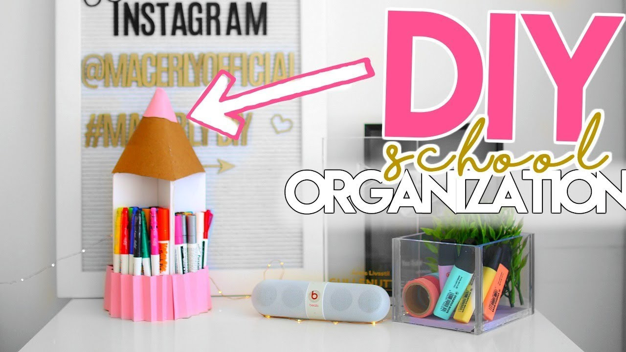 DIY School Organization
 DIY BACK TO SCHOOL ORGANIZATION & DIY School Supplies 2018