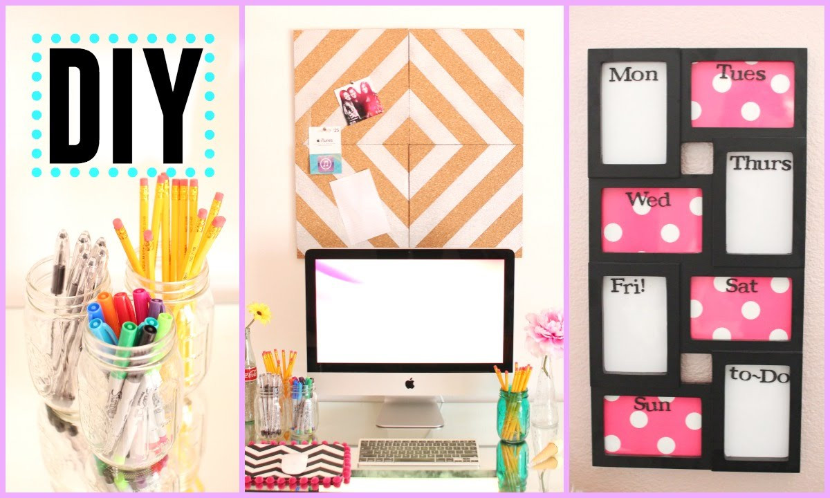 DIY School Organization
 DIY Back to School Room Decor & Organization