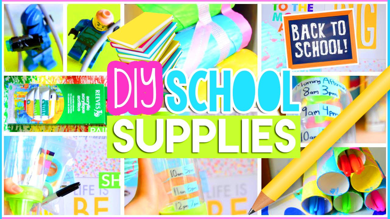 DIY School Organization
 DIY Back to School Supplies Room Decor Organization