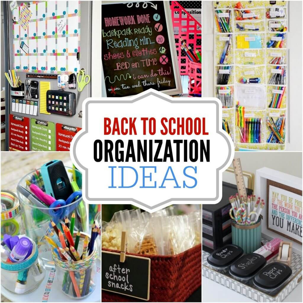 DIY School Organization
 DIY back to school organization ideas 15 DIY back to