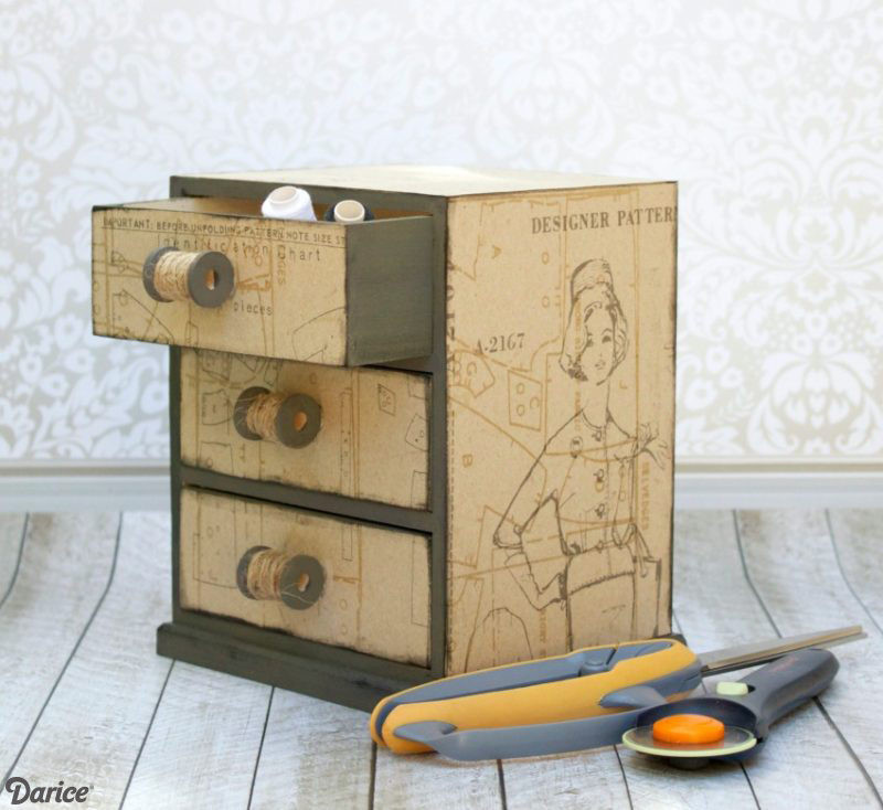 DIY Sewing Box
 DIY Sewing Box for Storage Darice