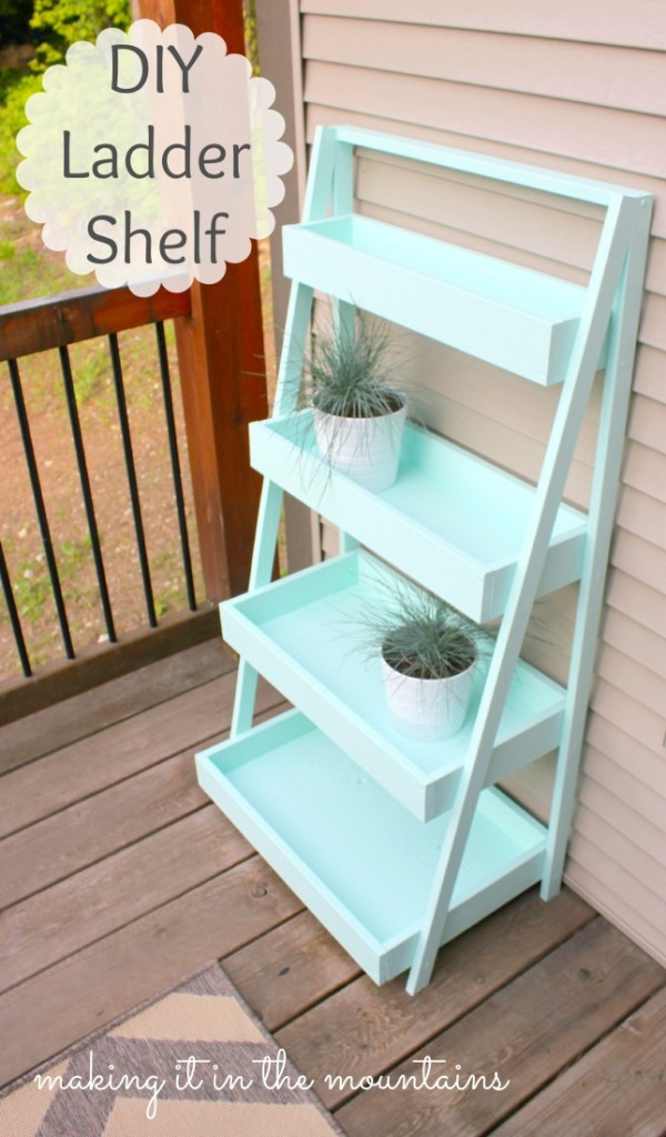 DIY Shelves Plans
 Guest Post – DIY Ladder Shelf ‹ Anything & Everything