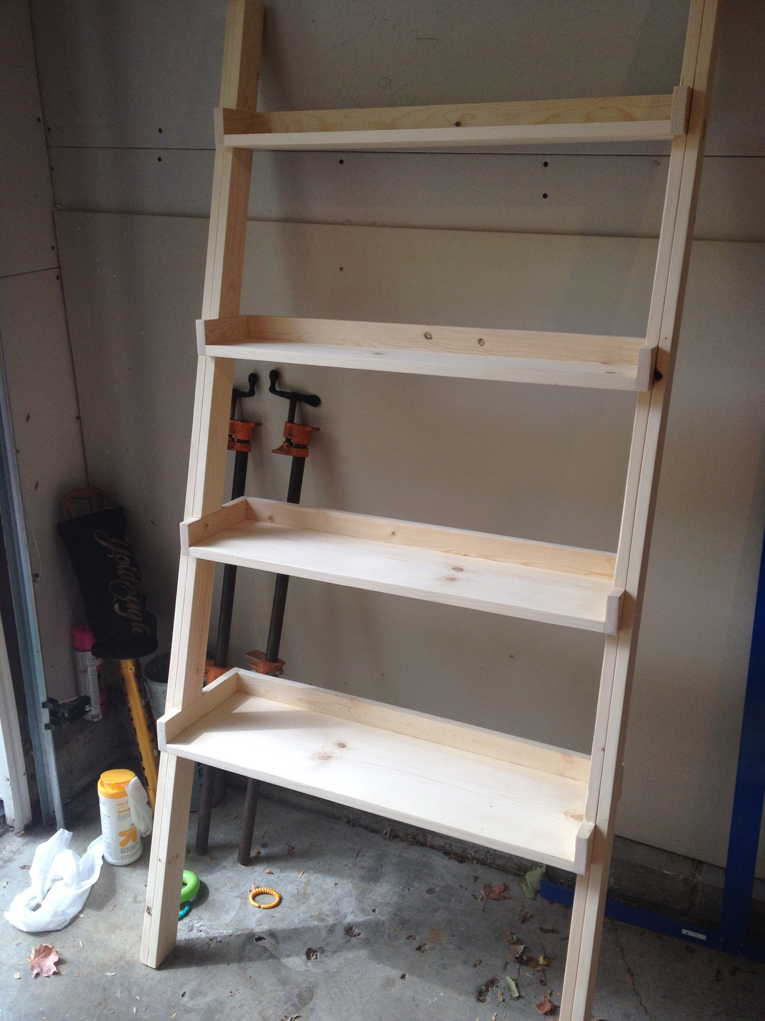 DIY Shelves Plans
 DIY Ladder Bookshelf An Easy Weekend Project