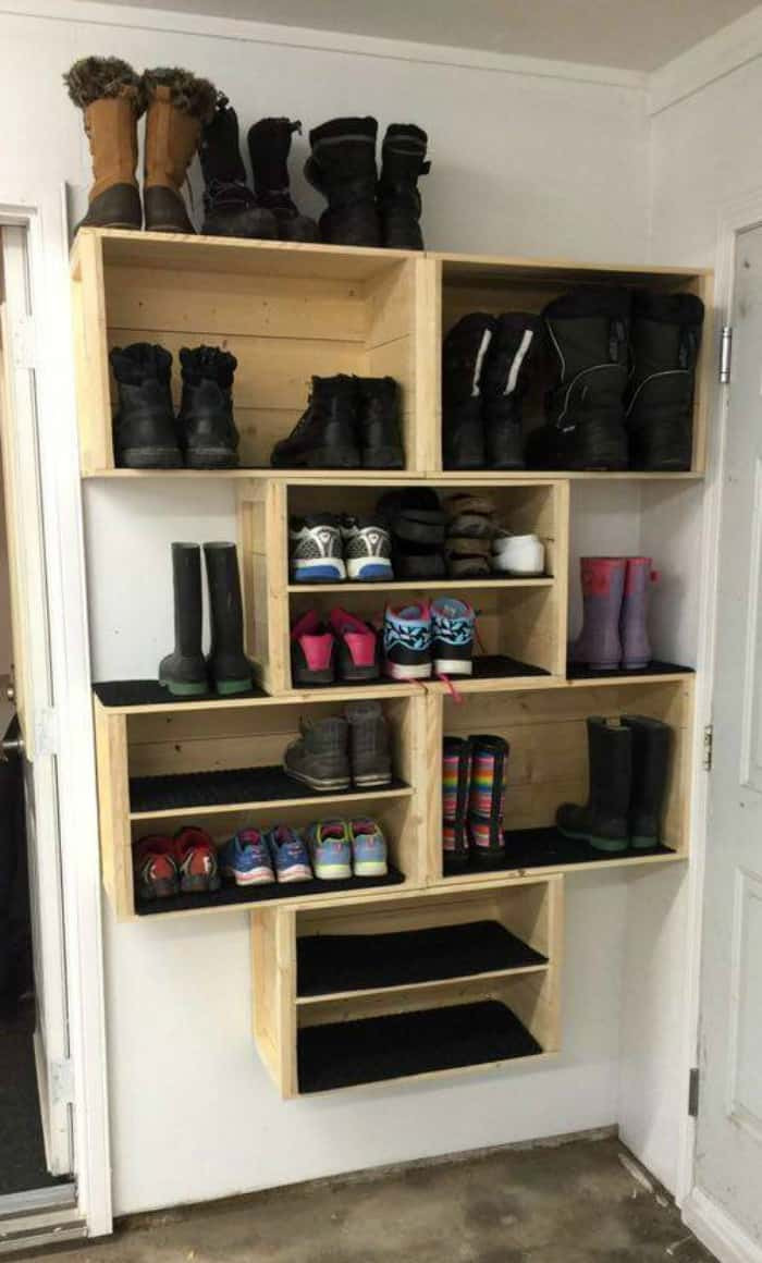 DIY Shoe Organizer
 20 DIY SHOE STORAGE IDEAS