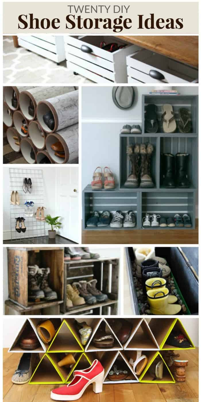 DIY Shoe Organizer
 20 DIY SHOE STORAGE IDEAS