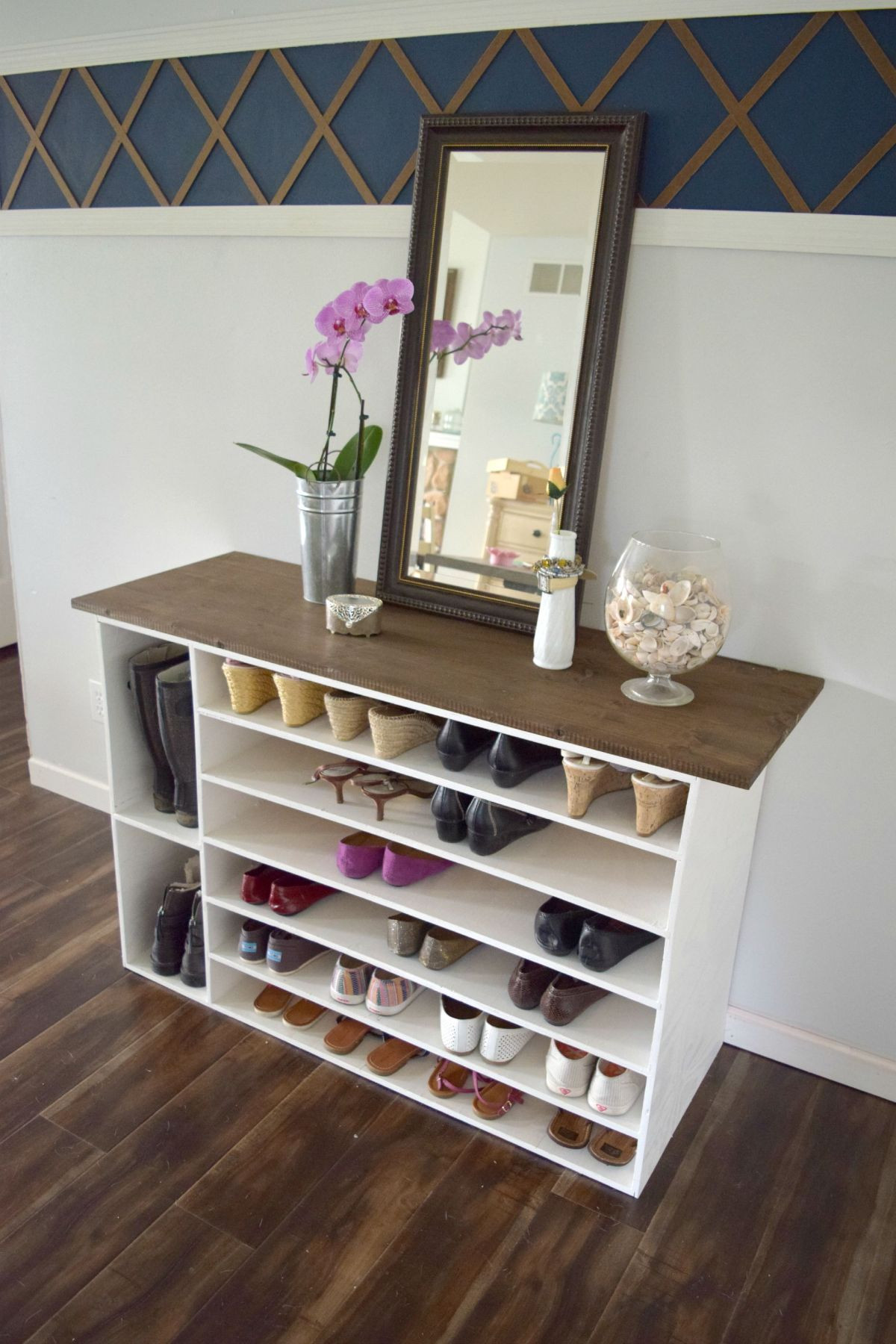 DIY Shoe Organizer
 Stylish DIY Shoe Rack Perfect for Any Room