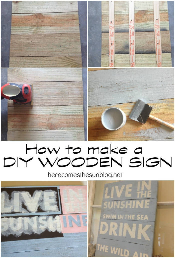 DIY Signs On Wood
 How to Make a DIY Wooden Sign