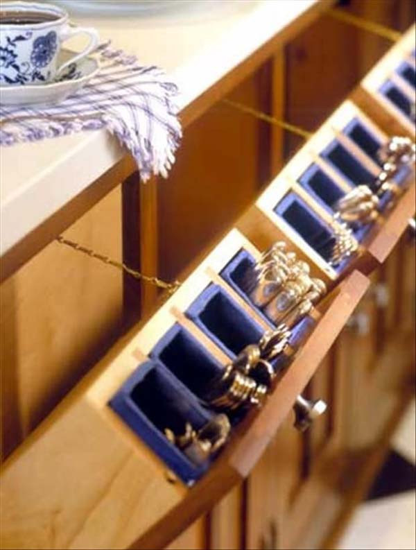 DIY Silverware Organizer
 Top 27 Clever and Cute DIY Cutlery Storage Solutions