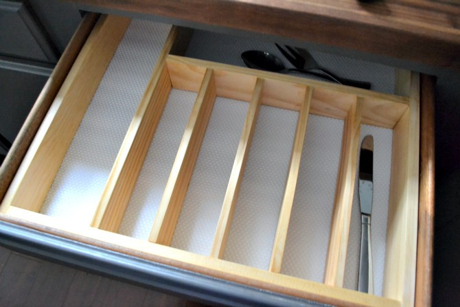 DIY Silverware Organizer
 $10 to Organized DIY Silverware Drawer Organizer – The