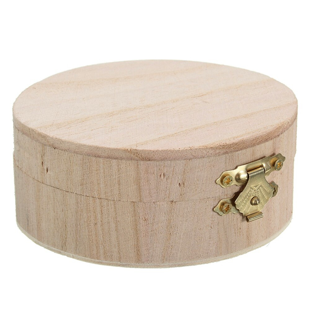 DIY Small Wooden Boxes
 Creative Round Wooden Box Boutique Gift Small Wooden Box