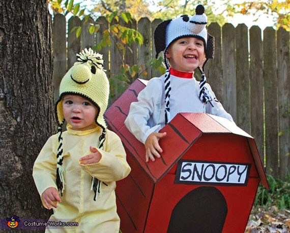 DIY Snoopy Costumes
 Halloween Costumes For Siblings That Are Cute Creepy And