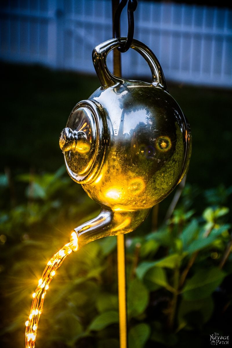 DIY Solar Lights Outdoor
 DIY Spilling Solar String Lights aka Teapot Lights