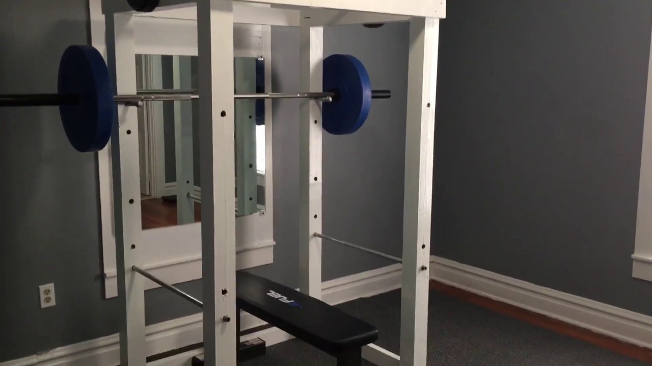 DIY Squat Rack
 Homemade squat rack power rack How to build