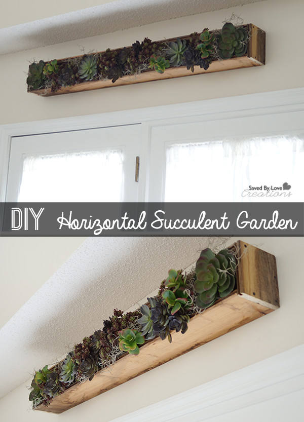 DIY Succulent Planter Box
 DIY Horizontal Succulent Planter Box Display