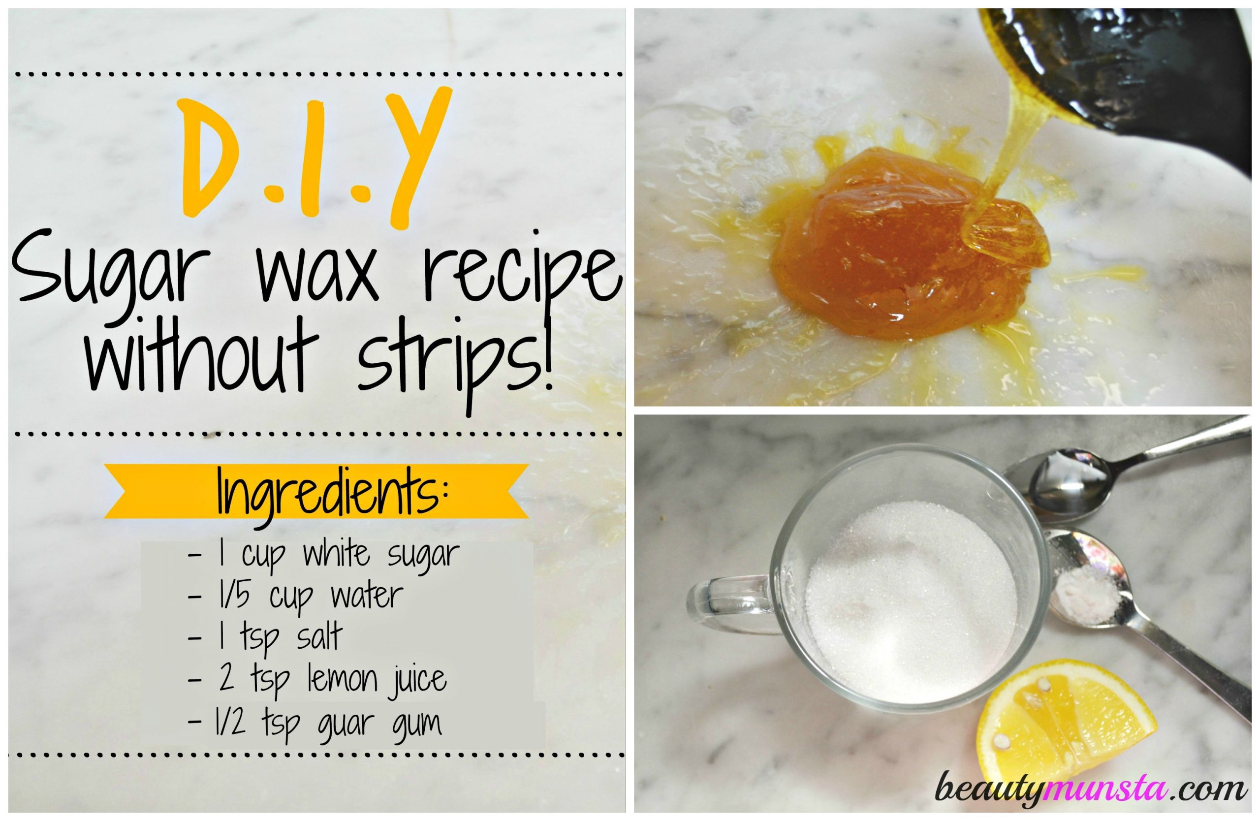 DIY Sugar Hair Removal
 DIY Sugar Wax Recipe without Strips beautymunsta