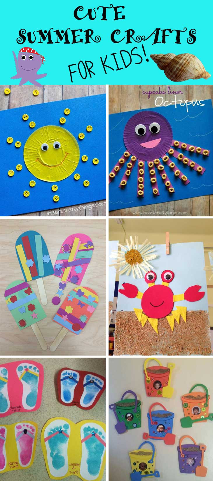 DIY Summer Crafts For Kids
 Cute Summer Crafts for Kids DIY Sweetheart